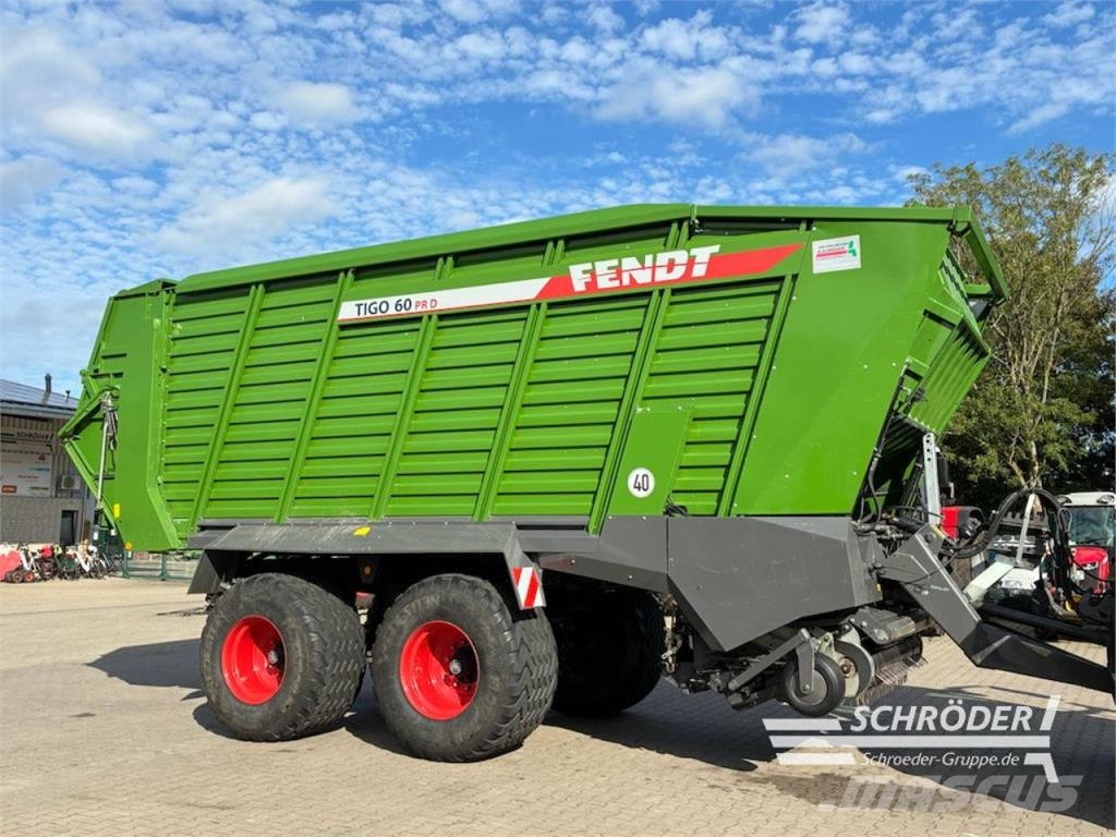 Fendt TIGO 60 PR Keräävät noukinvaunut ja silppurivaunut