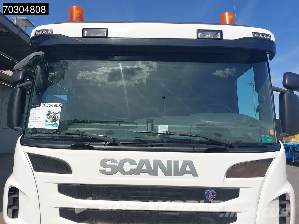 Scania P360 P 6X2 HMF 1820-K4 Kran Crane Lift+Steering Ax Flatbed / Dropside trucks