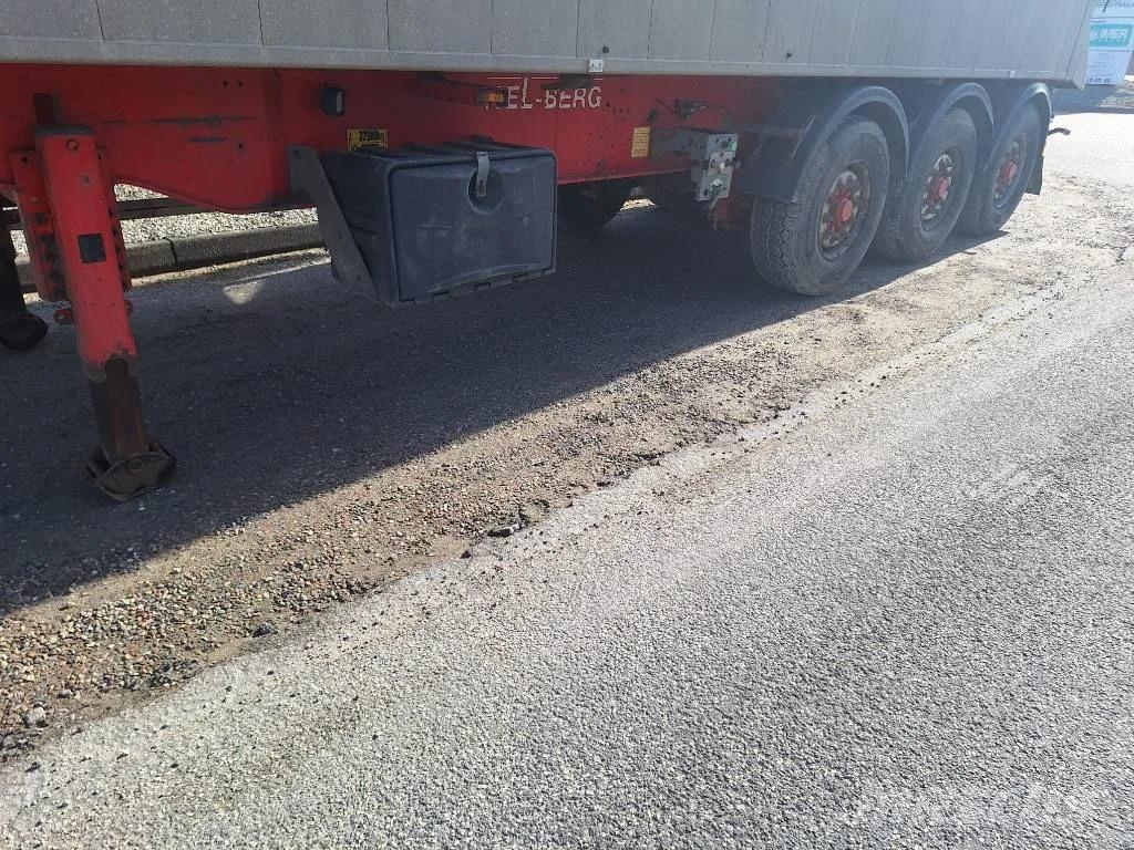 Kel-Berg 3 akslet 48 m3 tiptrailer med nedfældbar side Semi-trailer med tip