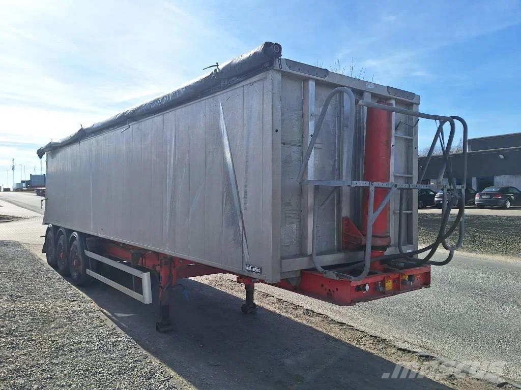 Kel-Berg 3 akslet 48 m3 tiptrailer med nedfældbar side Semi-trailer med tip
