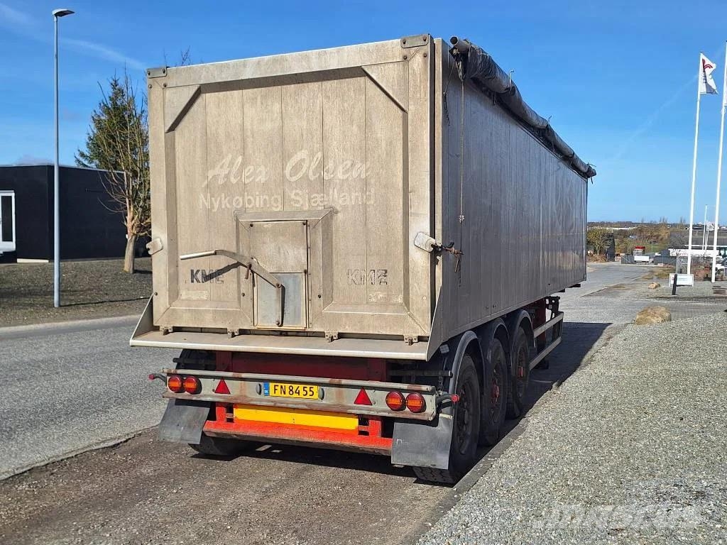 Kel-Berg 3 akslet 48 m3 tiptrailer med nedfældbar side Semi-trailer med tip