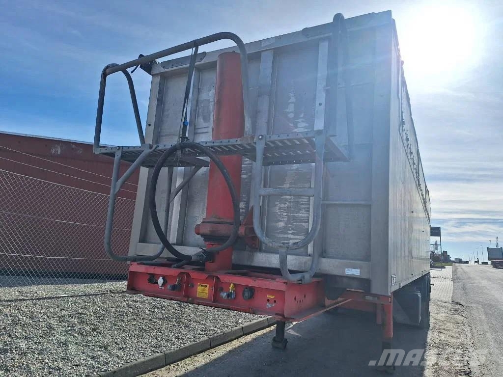 Kel-Berg 3 akslet 48 m3 tiptrailer med nedfældbar side Semi-trailer med tip