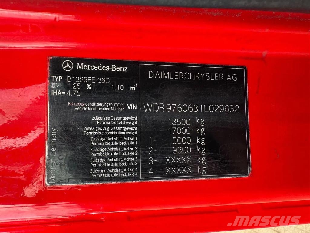 Mercedes-Benz ATEGO 1325 **FIRETRUCK-2000LTR TANK 消防車
