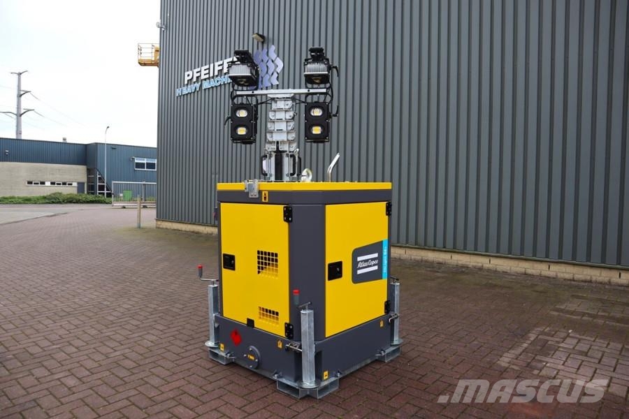 Atlas Copco Hilight B6+ KD Valid inspection, Max Boom Height 8 Torres de iluminación