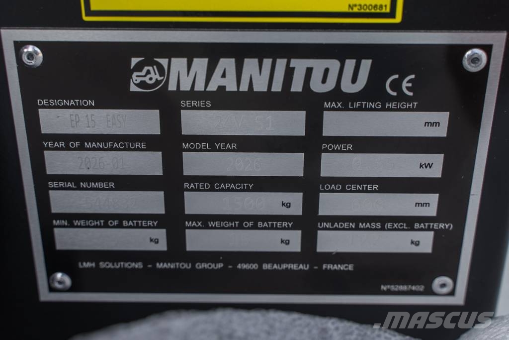 Manitou EP 15 Штабелери
