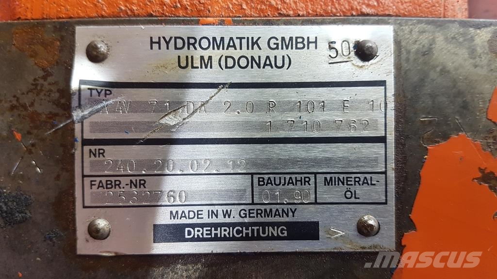 Hydromatik A4V71DA2.0R101E10 - Drive pump/Fahrpumpe/Rijpomp 液压