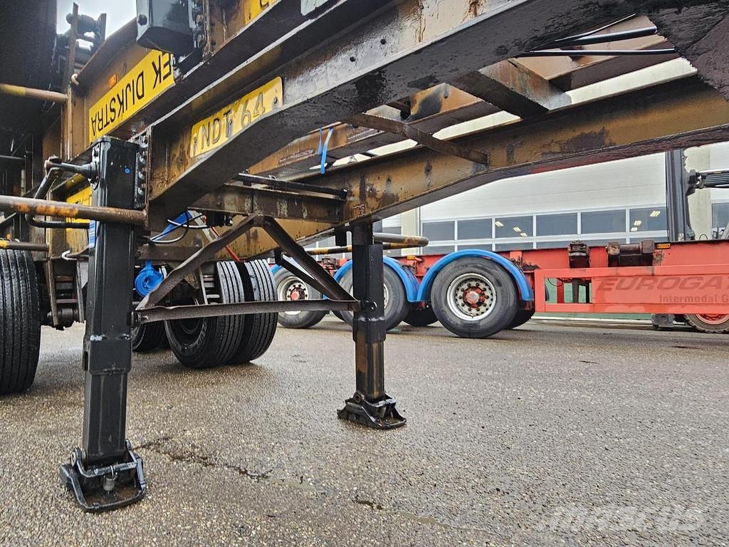 Pacton 2126 C-2 | 20 FOOT| BLADGEVEERD|DOUBLE TIRES| BPW Konteyner yari çekiciler