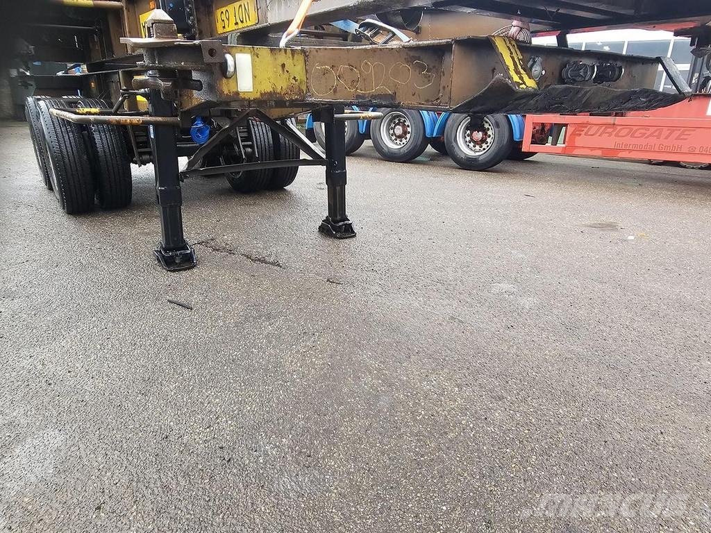 Pacton 2126 C-2 | 20 FOOT| BLADGEVEERD|DOUBLE TIRES| BPW Konteyner yari çekiciler