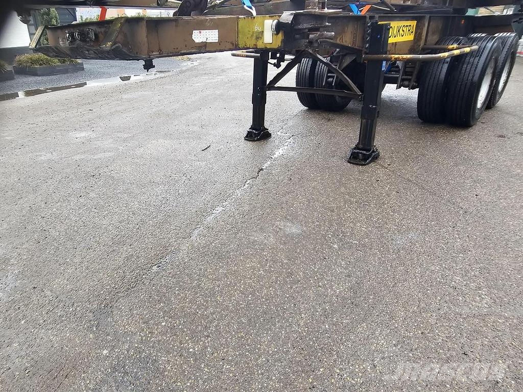 Pacton 2126 C-2 | 20 FOOT| BLADGEVEERD|DOUBLE TIRES| BPW Konteyner yari çekiciler