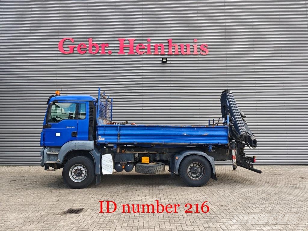 MAN TGS 18.360 4x2 2 Seitenkipper Hiab 122 DS-3 Hiduo Tipper trucks