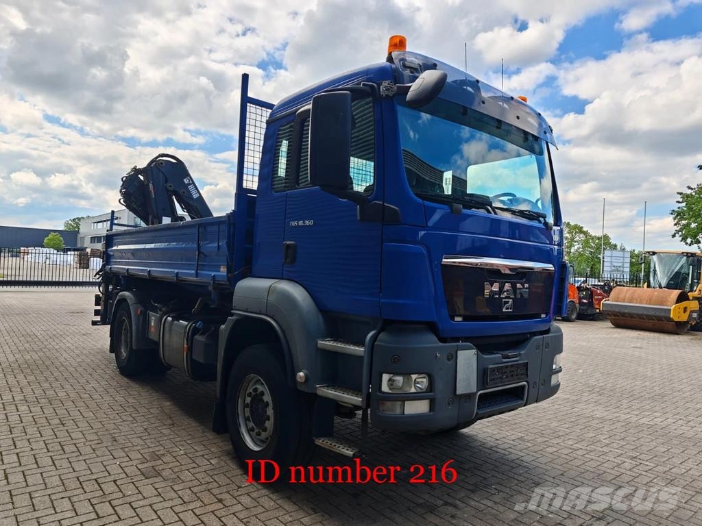 MAN TGS 18.360 4x2 2 Seitenkipper Hiab 122 DS-3 Hiduo Tipper trucks