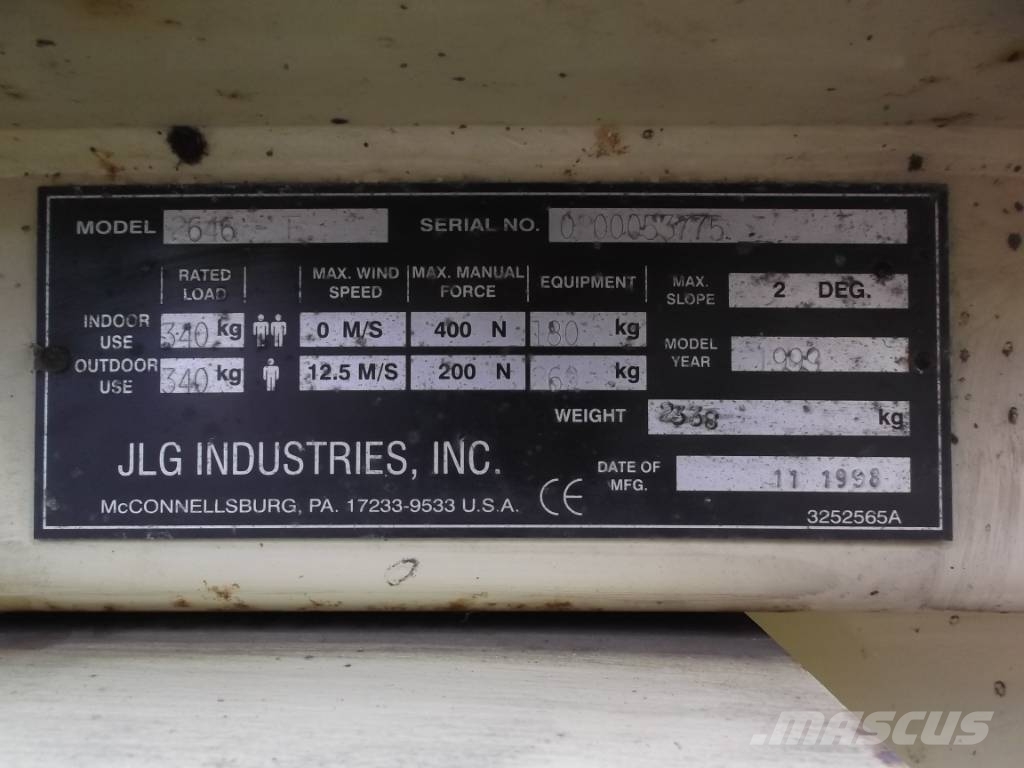 JLG 2646E V-2288 EO Vertikálne stĺpové výťahy
