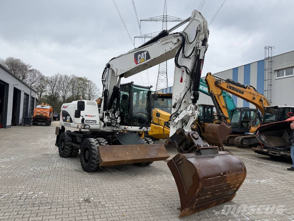 CAT M316D Mobilbagger Schnellwechsler 30 km/h 휠 굴삭기
