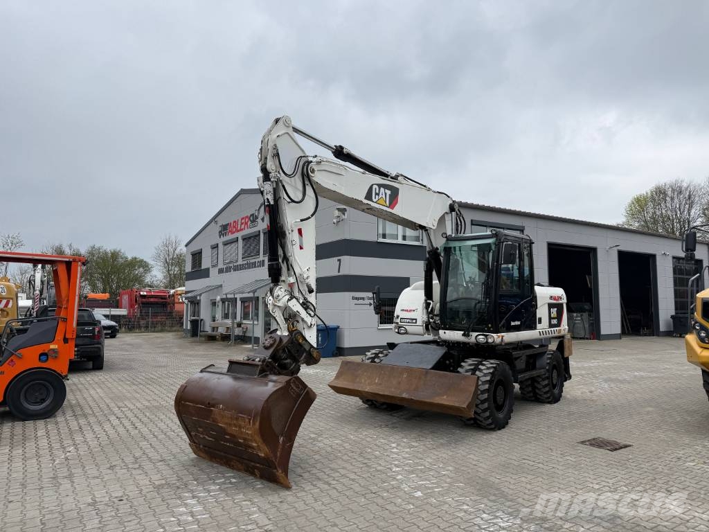 CAT M316D Mobilbagger Schnellwechsler 30 km/h 휠 굴삭기