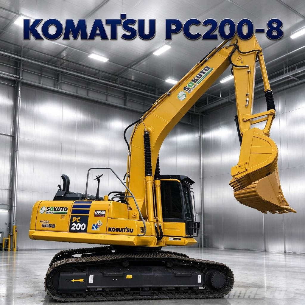 Komatsu PC 200-8N1 Kāpurķēžu ekskavatori