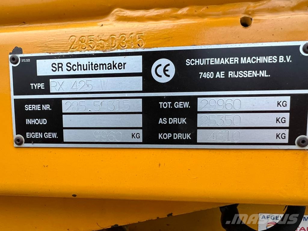 Schuitemaker Rapide 2085 Keräävät noukinvaunut ja silppurivaunut