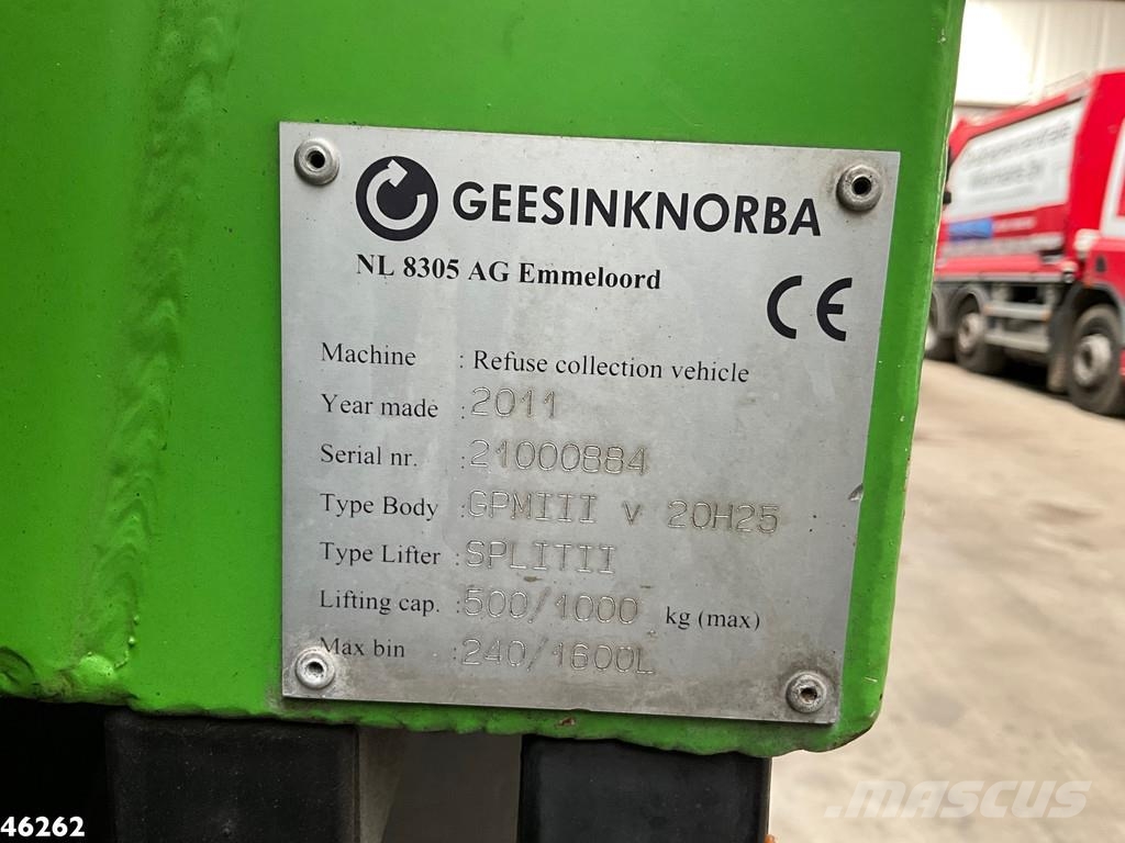 Scania P 280 Geesink 20m³ 폐기물 수거 트럭