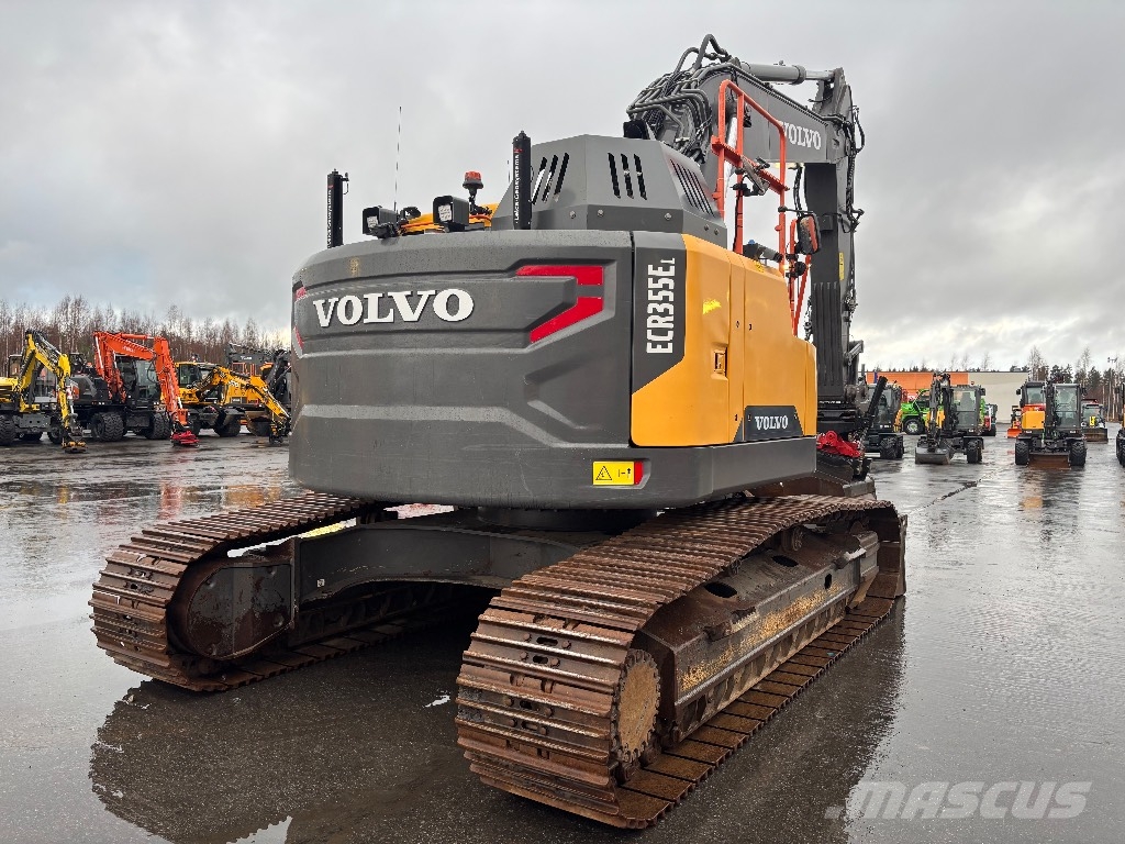 Volvo ECR 355 E / Pyörittäjä, Leica 3D, 2-kauhaa Telakaivukoneet
