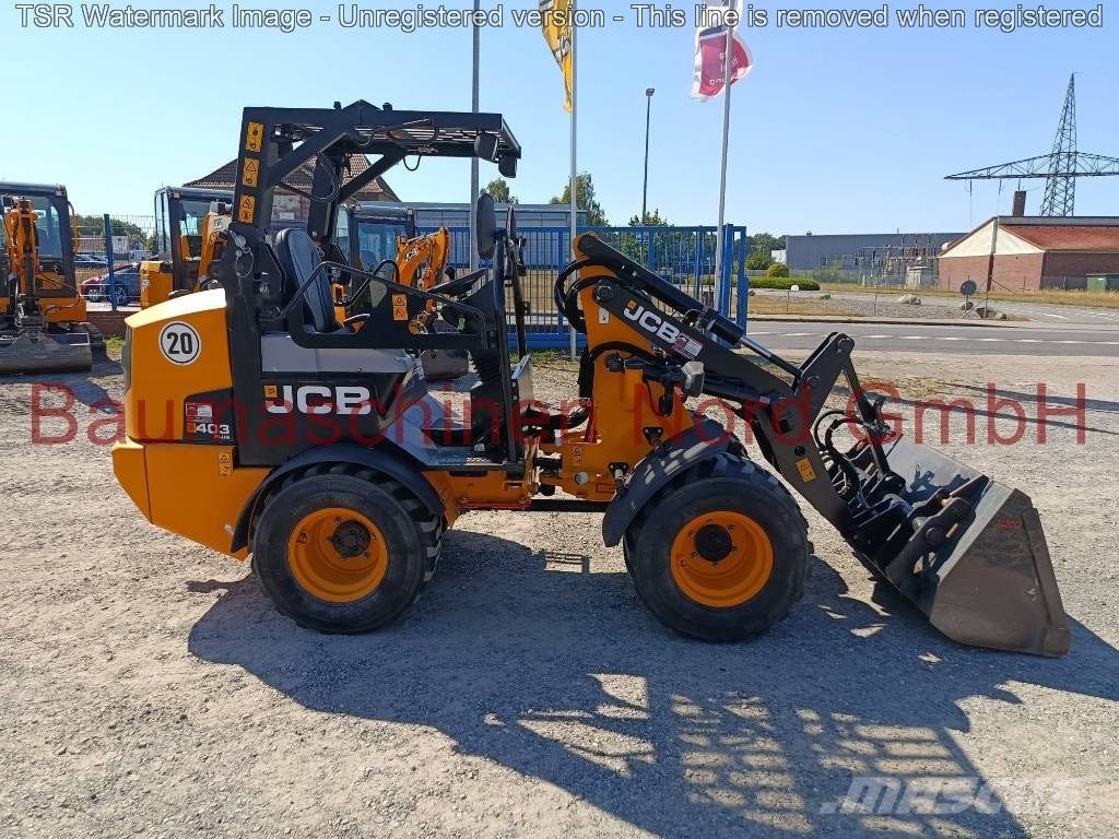 JCB 403 PLUS 50PS Klappdach Demo Iekrāvēji uz riteņiem