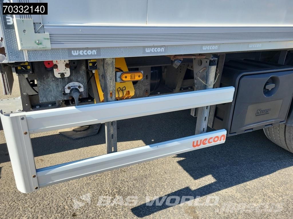 Wecon AKZ 218 2 axles Ladebordwand Durchlaufsystem LBW Gesloten opbouw trailers