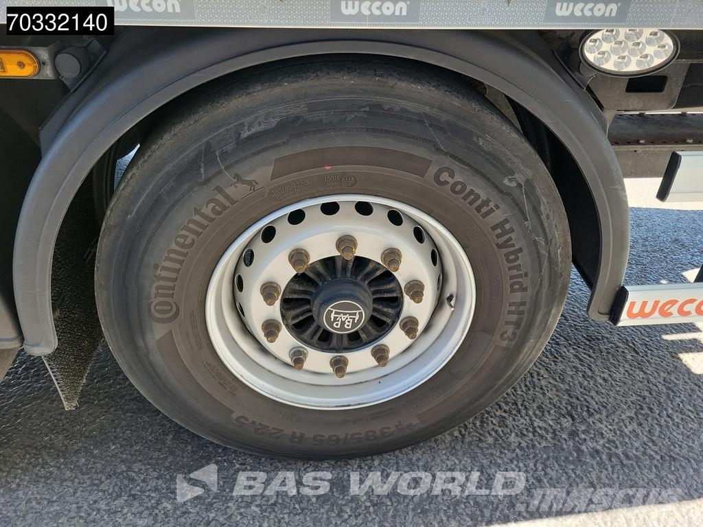 Wecon AKZ 218 2 axles Ladebordwand Durchlaufsystem LBW Gesloten opbouw trailers