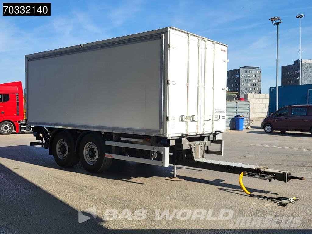 Wecon AKZ 218 2 axles Ladebordwand Durchlaufsystem LBW Gesloten opbouw trailers