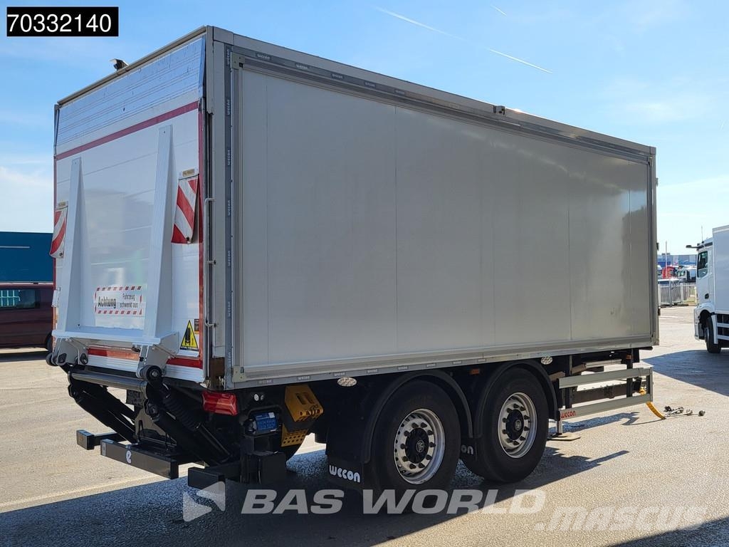 Wecon AKZ 218 2 axles Ladebordwand Durchlaufsystem LBW Gesloten opbouw trailers