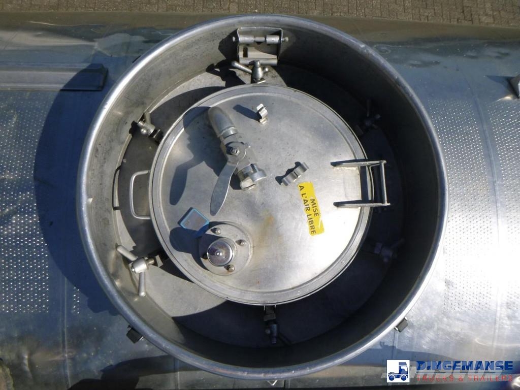 Magyar Chemical tank inox L4BH 32.5 m3 / 1 comp Tanktrailer