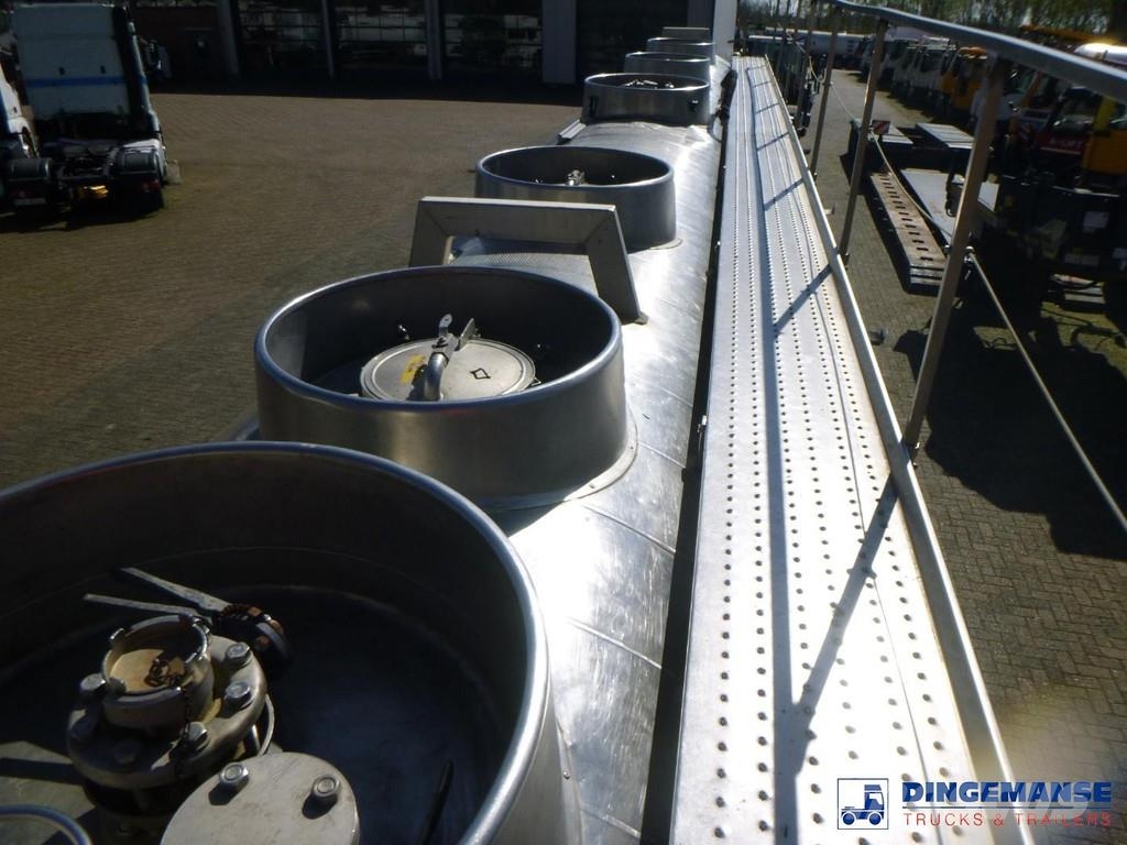 Magyar Chemical tank inox L4BH 32.5 m3 / 1 comp Tanktrailer