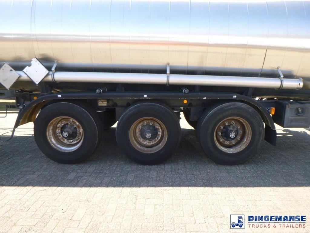 Magyar Chemical tank inox L4BH 32.5 m3 / 1 comp Tanktrailer