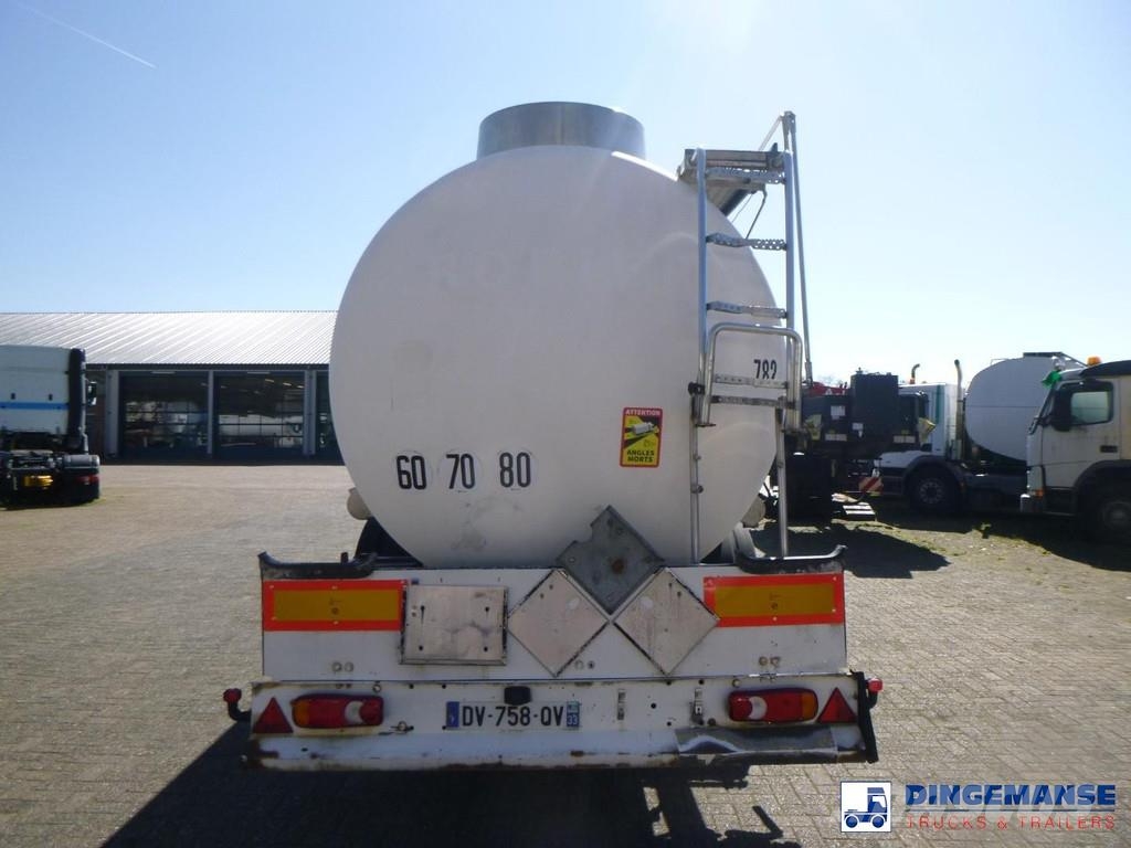 Magyar Chemical tank inox L4BH 32.5 m3 / 1 comp Tanktrailer