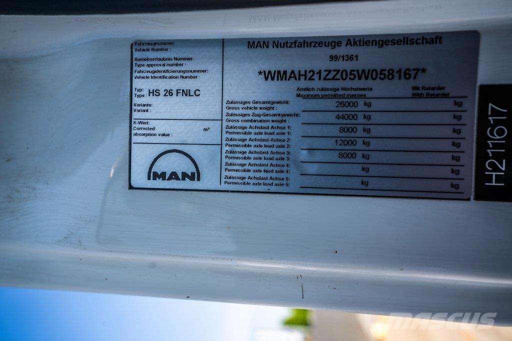 MAN TGA 26.430 LL Hákový nosič kontajnerov