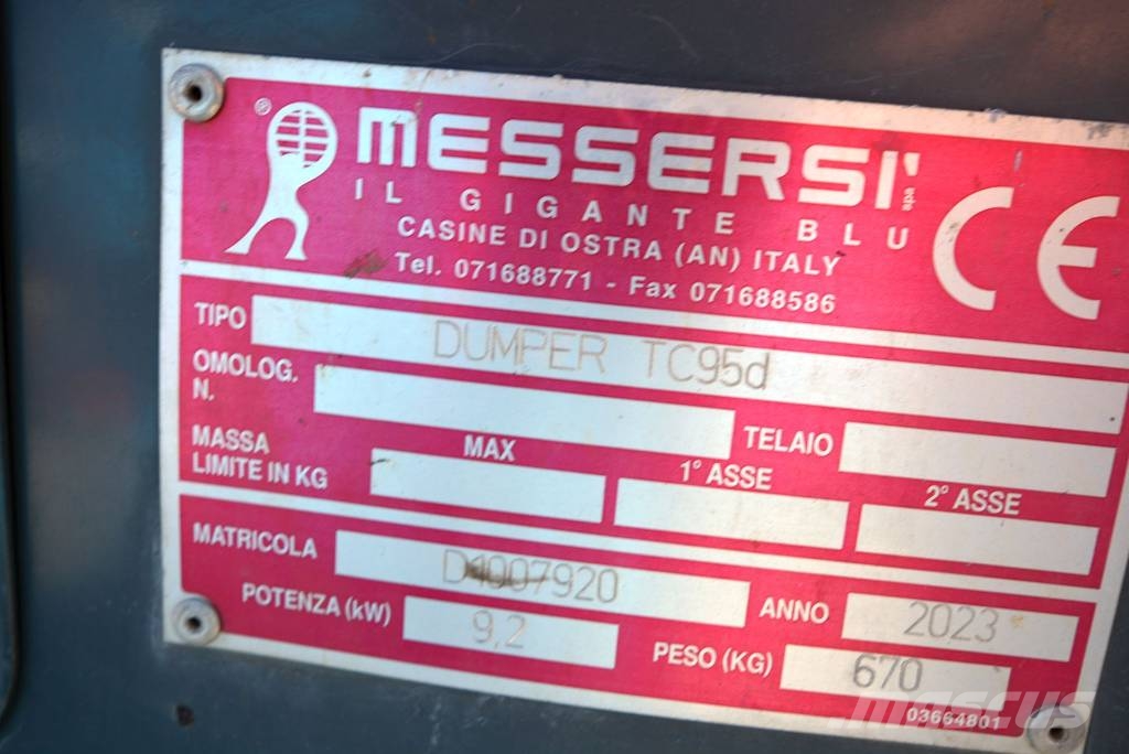 Messersi TC 95 D Minidumpperit