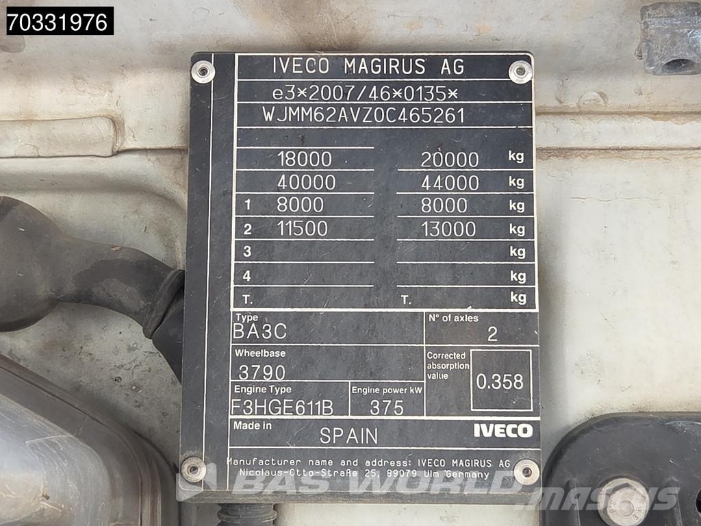 Iveco S-Way 510 4X2 Retarder 2x Tanks ADR Standklima ACC Cabezas tractoras