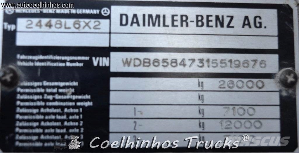 Mercedes-Benz 2448 SK Camion benne