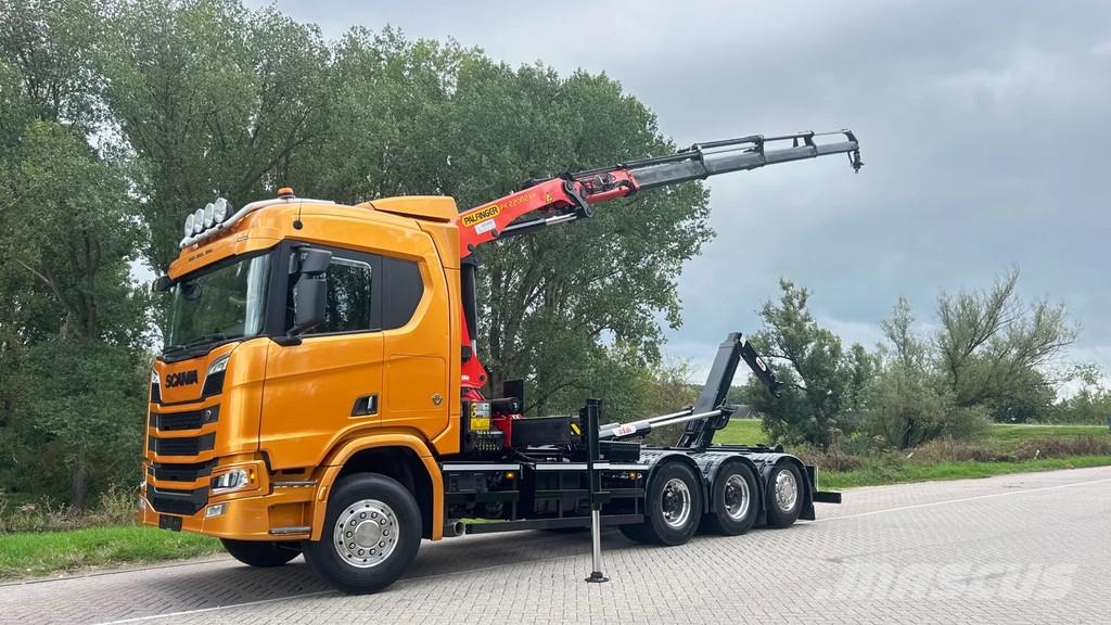 Scania R730 | 4 asser | 20 ton haakarm | kraan palfinger Camiões Ampliroll