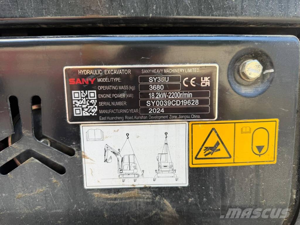 Sany SY 35 U حفارات صغيرة أقل من 7 طن (حفارات صغيرة)