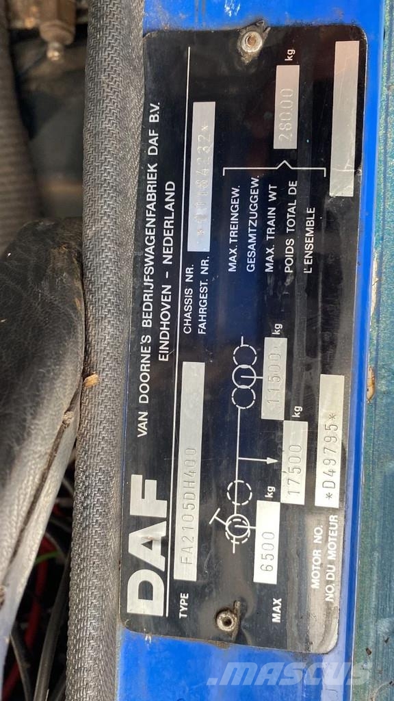 DAF 2100 Kipper/Dumper 4x4 Good Condition 自卸式货车