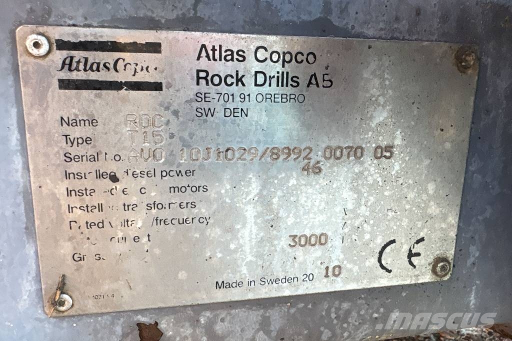Atlas Copco ROC T15, 1324H Muud puurimismasinad