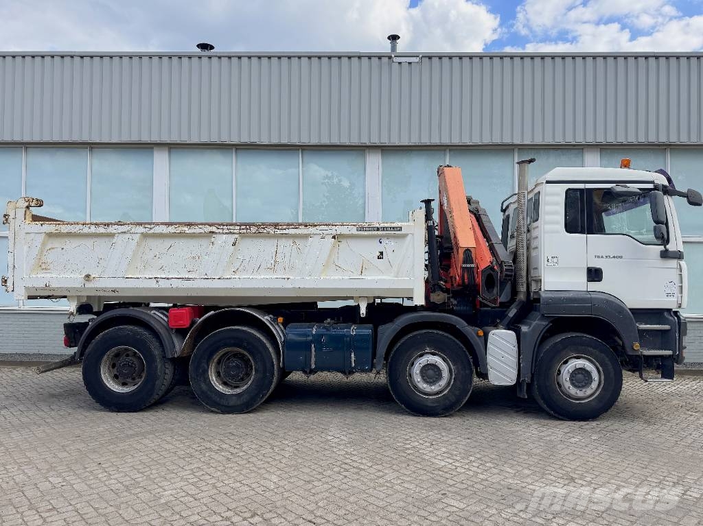 MAN TGA 35.400 With  Palfinger PK15500 Crane Camion ribaltabili