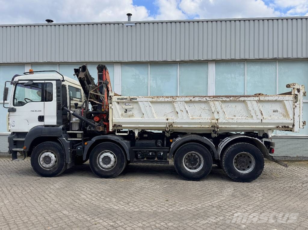 MAN TGA 35.400 With  Palfinger PK15500 Crane Camion ribaltabili
