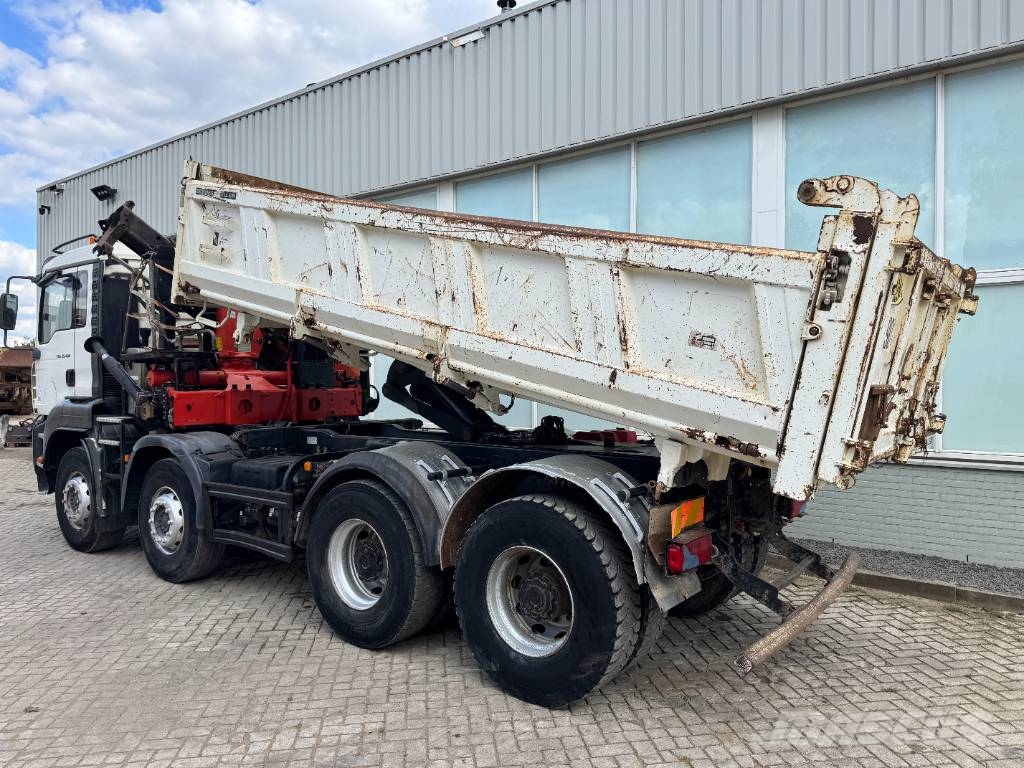 MAN TGA 35.400 With  Palfinger PK15500 Crane Camion ribaltabili