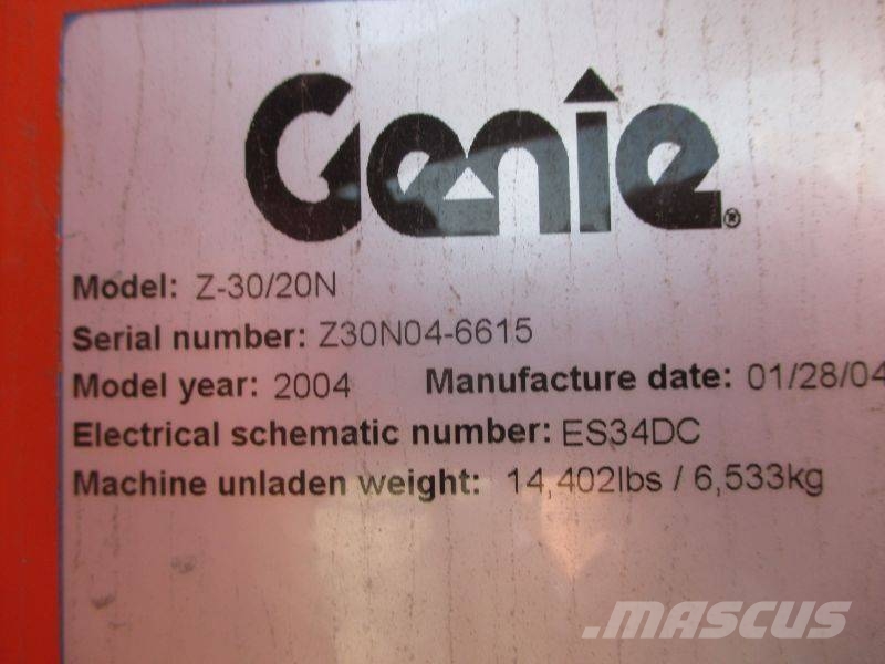 Genie Z 30/20 N Plataformas elevatórias articuladas