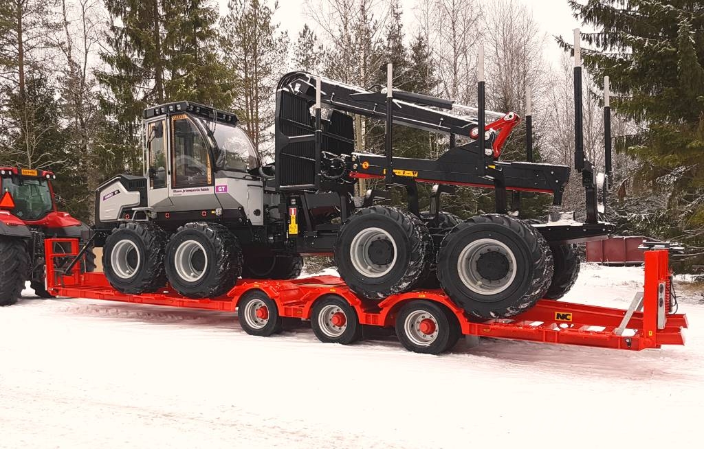 NC 3-axlad Traktordragen Skogsagri Plataformas bajas