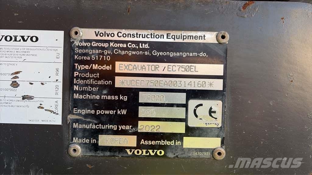 Volvo EC750EL Volvo excavator EC750EL Pelle spéciale