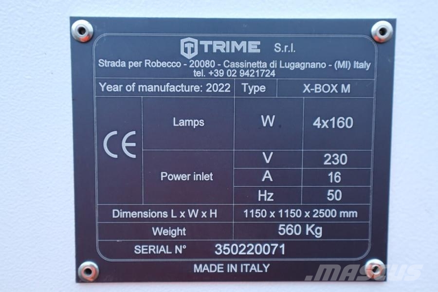 Trime X-BOX M 4x160W Valid inspection, Max Boom Height 8 أبراج خفيفة