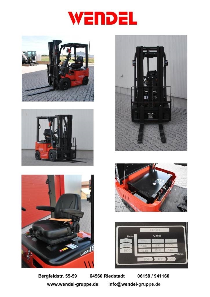 EP Equipment Lager-Neugerät Elektrostapler Gabelstapl Electric forklifts