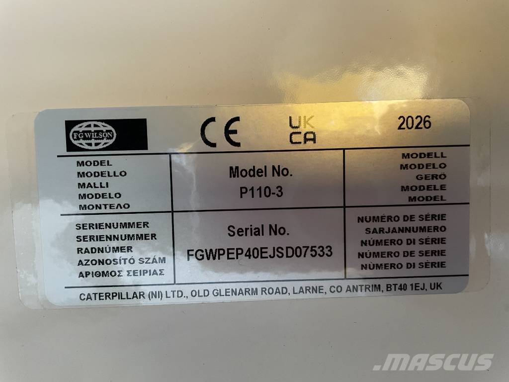 FG Wilson P110-3 - 110 kVA Open Genset - DPX-16008-O Geradores a diesel