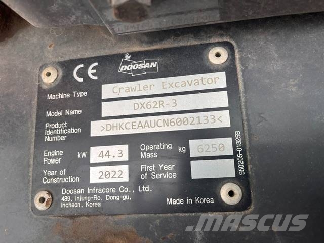 Develon DX 62 R-3 Mini excavators < 7t (Mini diggers)