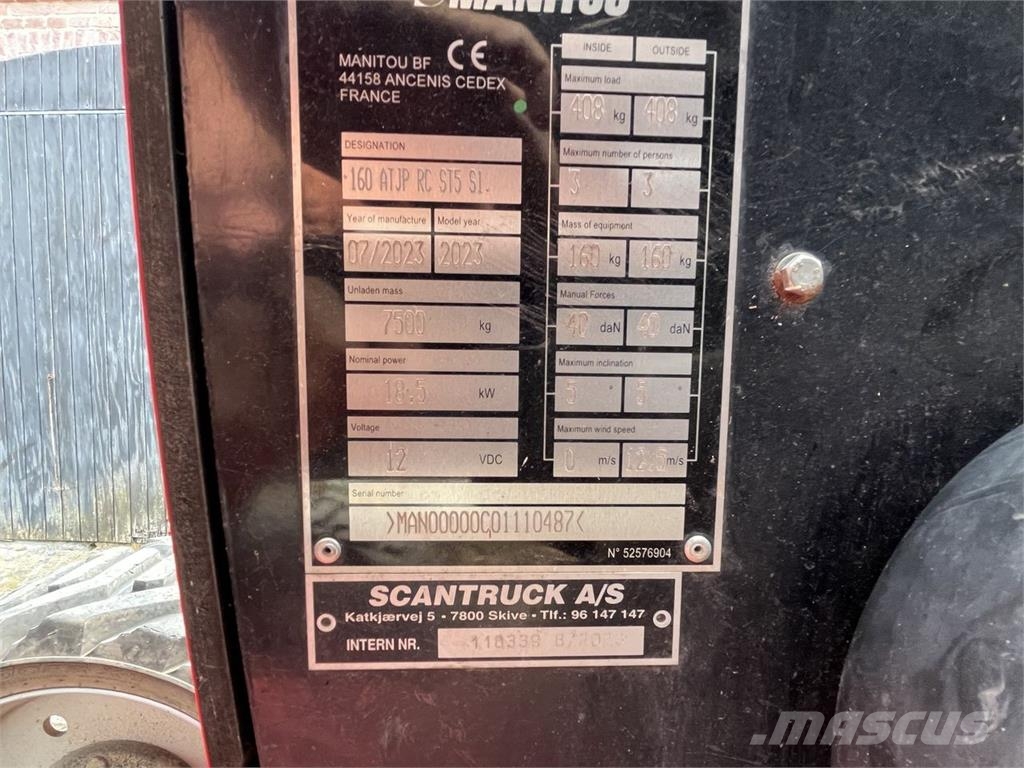 Manitou 160ATJ+ RC ST5 관절형 전동이동 리프트